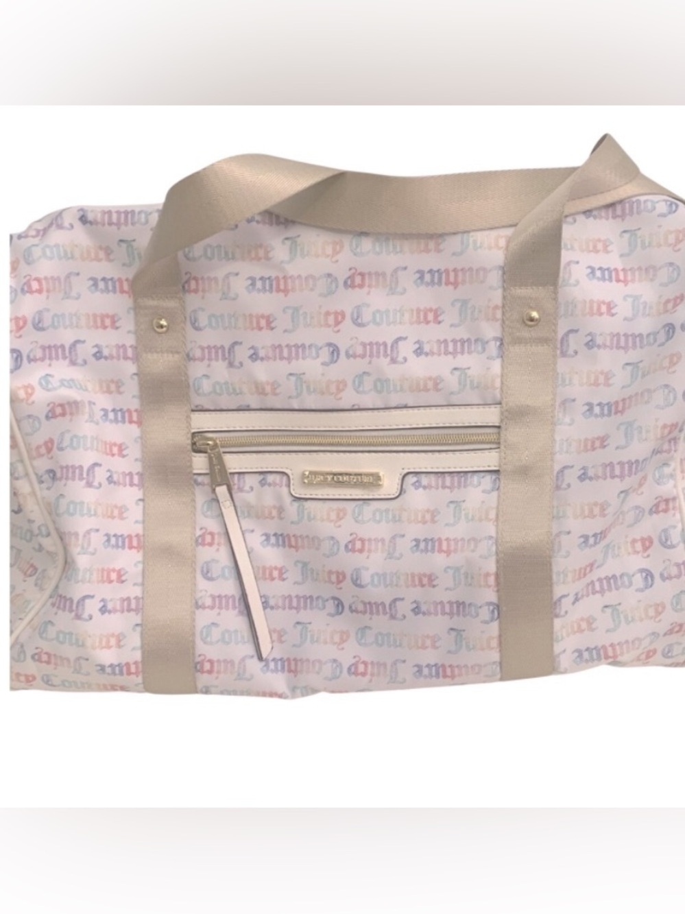 Juicy Couture Weekender Bag‎ with Pastel Juicy Logo.